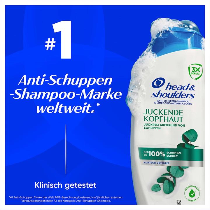 Actual product image Head & Shoulders Anti-Schuppen Shampoo bei juckender Kopfhaut Shampoo 250 ml (Liquid shampoo)