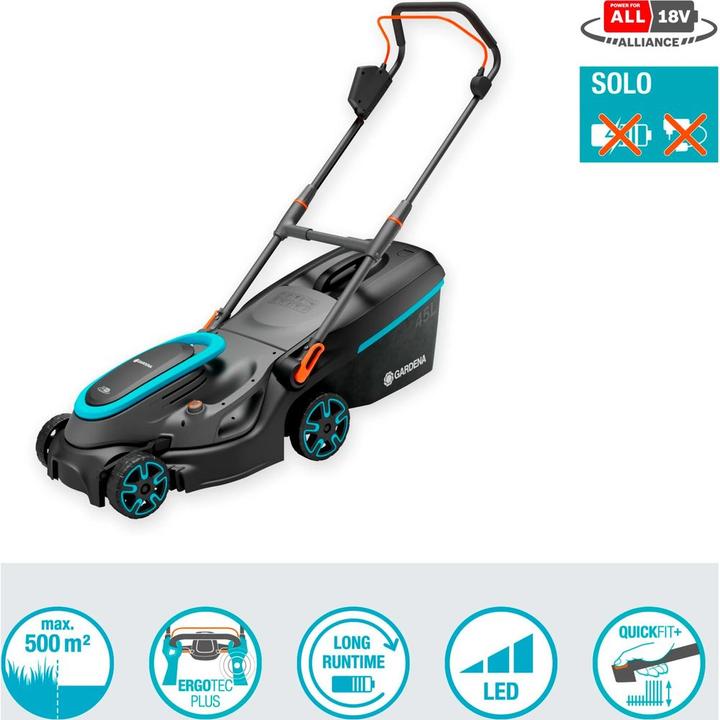 Image du produit Gardena Tondeuse à gazon sans fil PowerMax 37/36V P4A solo (Fonctionnement sur batterie)