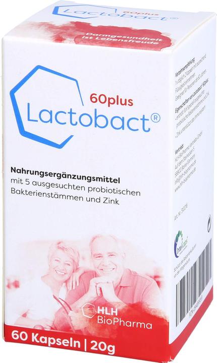 Actual product image Lactobact 60plus capsule (60 Piece, Capsules, 21 g)