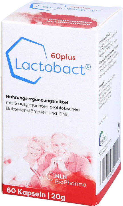 Produktbild Lactobact 60plus Kapsel (60 Stück, Kapseln, 21 g)