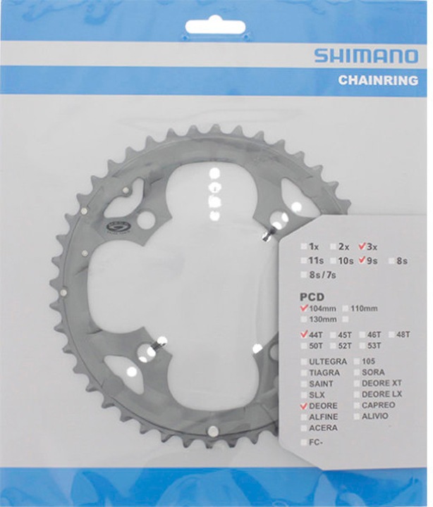 Produktbild Shimano Deore FC-M590 Kettenblatt 3x9s (44)