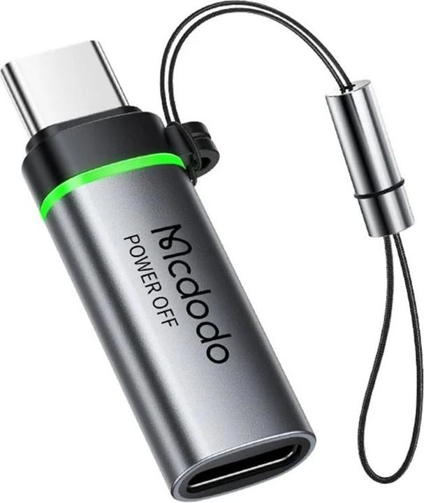 Actual product image Mcdodo Lightning to USB-C Auto Power Off Adapter (USB-C, Lightning)