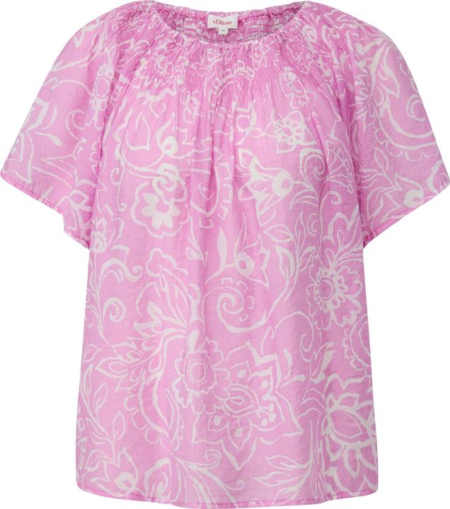 Immagine prodotto s.Oliver Bluse Gemusterte Bluse im Relaxed Fit mit Smok-Detail (34)