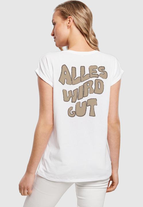 Produktbild Merchcode Ladies Alles Wird Gut Extended Shoulder Tee - 139233 (4XL)