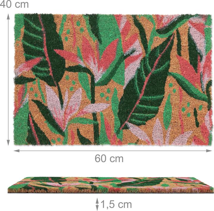 Actual product image Relaxdays coir doormat (60 x 40 x 1.5 cm)