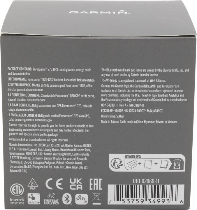 Immagine prodotto Garmin Forerunner 970 (47 mm)