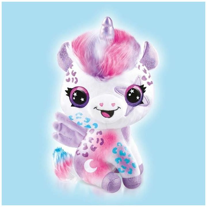 Actual product image Canal Toys Airbrush Plush - Glow in the Dark Unicorn (1274) (26 cm)