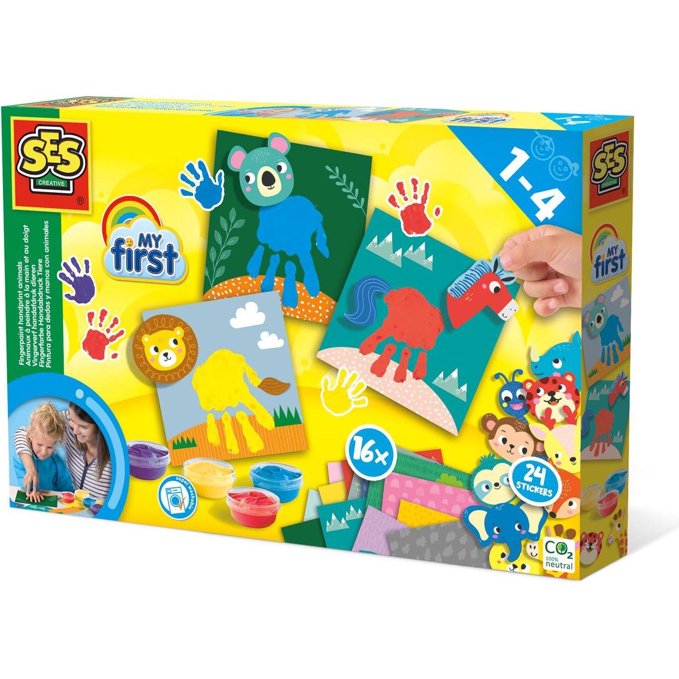 Ses My First - Fingerfarbe Handabdruck Tiere
