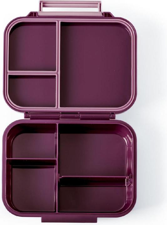 Actual product image Lekkabox Mini Classic Lunchbox mit 3 Fächern & Trenner, plum