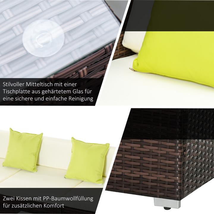 Produktbild Outsunny Gartenmöbel Set mit Beistelltisch