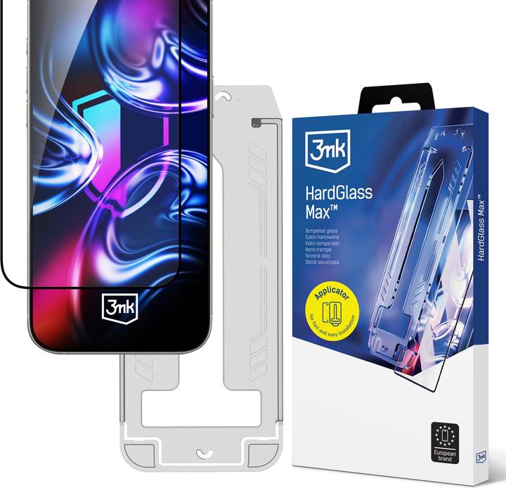 3MK Szkło hartowane HardGlass Max z aplikatorem do Samsung Galaxy A56 (1 Stk., Samsung Galaxy A56)