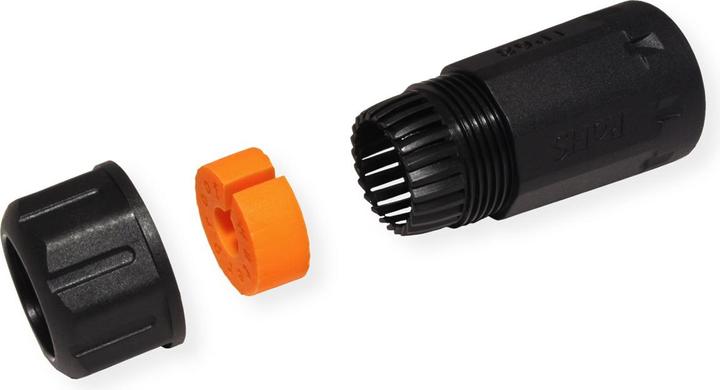 Produktbild Value RJ-45 Kupplung geschirmt, Kat.6A, Outdoor/Industrie, schwarz (Netzwerk Kupplung)