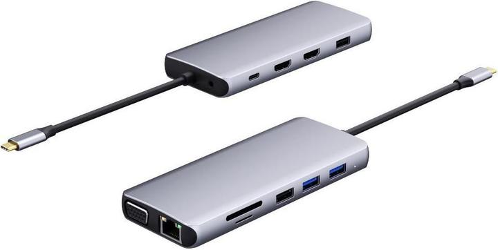 Produktbild eSTUFF USB-C 12-in-1 Mobile Dock (USB-C, 12 Ports)