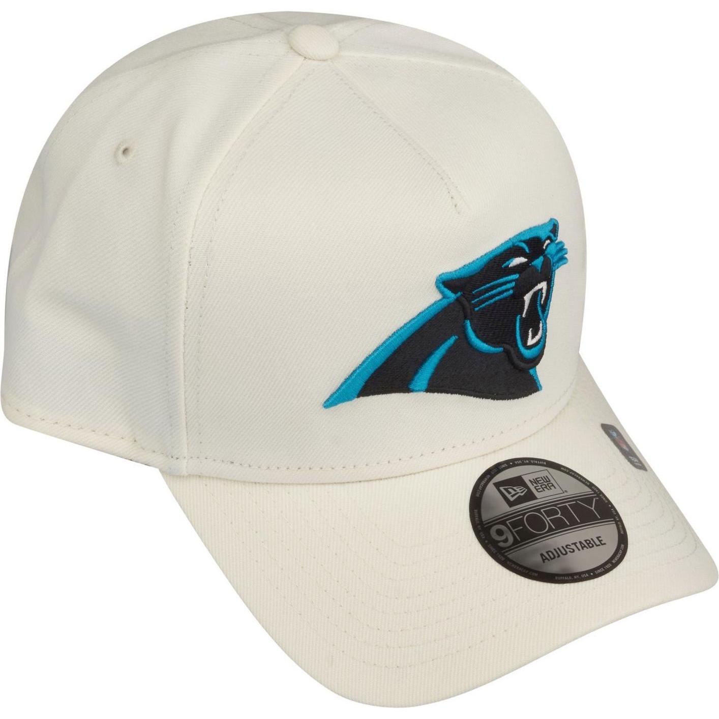Thumbnail - New Era, Herren, Cap, 9Forty A-Frame Cap - Carolina Panthers chrome white, Beige, (One Size)