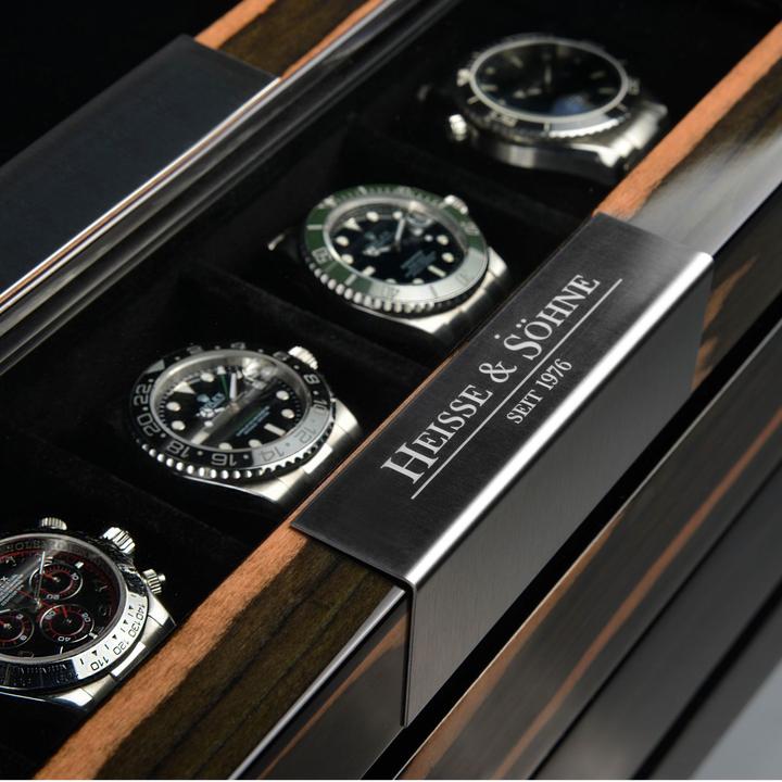 Actual product image Heisse & Söhne Watch box Executive 5 - Macassar / Black