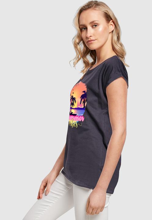 Produktbild Merchcode Ladies Summer Vibes Sunset Extended Shoulder Tee - 116527 (3XL)