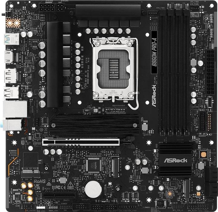 Actual product image AsRock B860M Pro-A DDR5 Intel S retail (Socket S1, Intel B860, mATX)