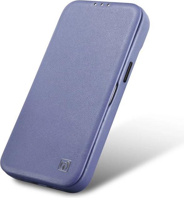 Actual product image iCarer CE Premium Leather Folio Case for iPhone 14 Pro Magnetic Flip Leather Folio Case MagSafe Ligh (Apple iPhone 14 Pro)