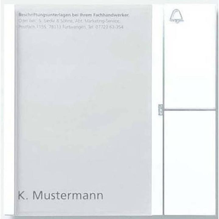 Actual product image Siedle Vario bus pushbutton module BTM 650-01 W white (035728)