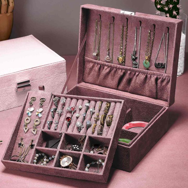 Actual product image Intirilife Jewellery Box in Pink
