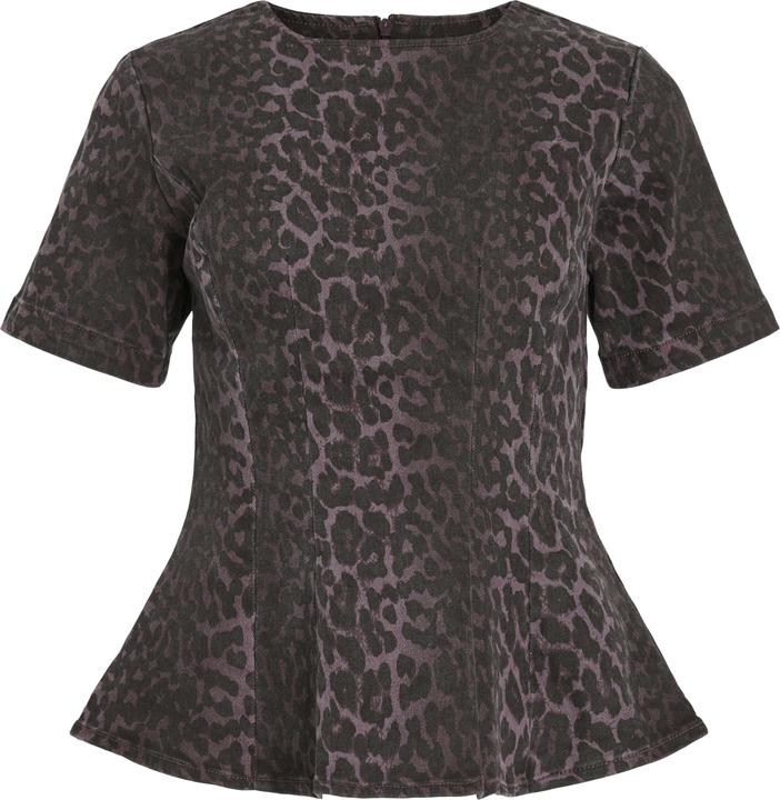 Immagine prodotto Vila VICHIA Leoprint Oberteil mit kurzen Ärmeln (34)