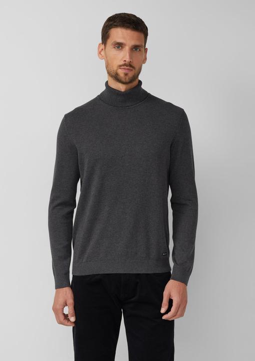 Produktbild s.Oliver Strickpullover Rollkragenpullover aus reiner Baumwolle (XL)