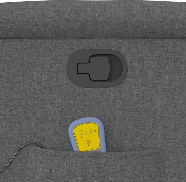 Immagine prodotto VidaXL Poltrona massaggiante con ausilio per la risalita in tessuto grigio scuro