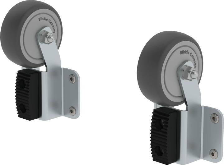 Actual product image Munk 'roll-fix' ladder castors Version factory-fitted