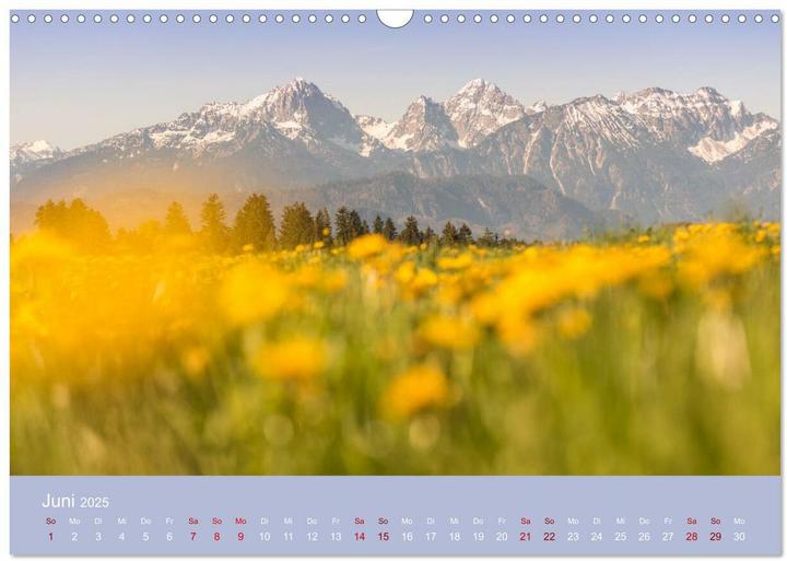 Produktbild Heimweh Allgu 2025 (Wandkalender 2025 DIN A3 quer), Monatskalender (A3)