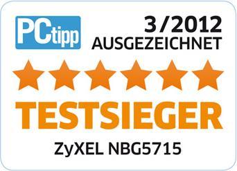 Produktbild Zyxel NBG5715, Gigabit WLAN Router, 450 Mbit/s, USB