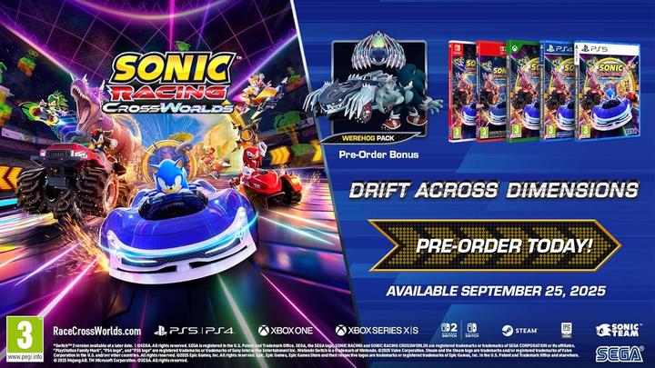 Produktbild Sega Sonic Racing: CrossWorlds (PS4, PS5, DE)