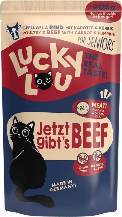 Produktbild Lucky Lou Katzen-Nassfutter (Senior, 1 Stk., 134 g)