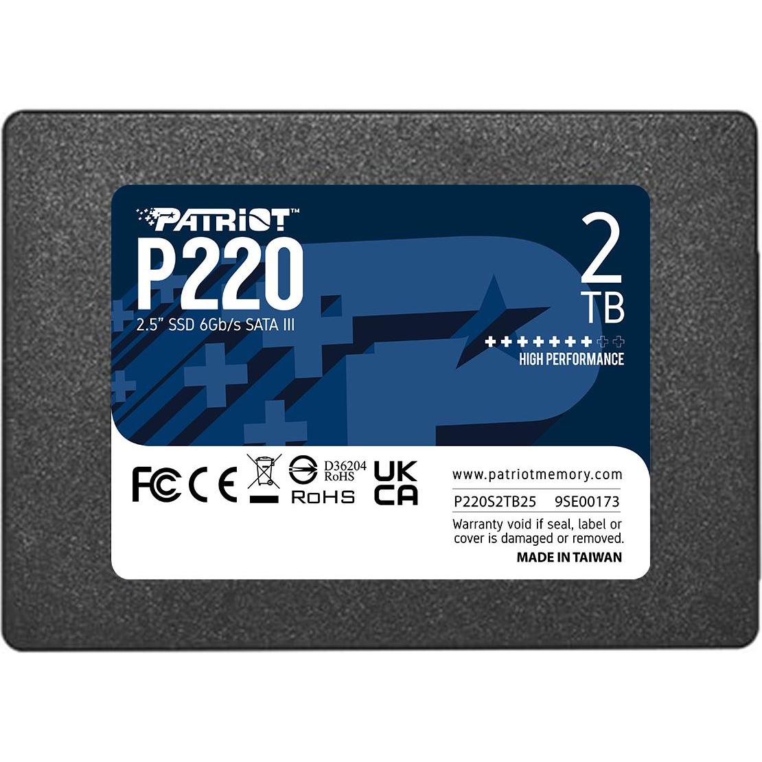 Patriot P220 (2000 GB, 2.5"), SSD
