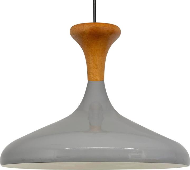 Productafbeelding Bamyum Champion-Pilz Pendelleuchte Holz Grau (E27)