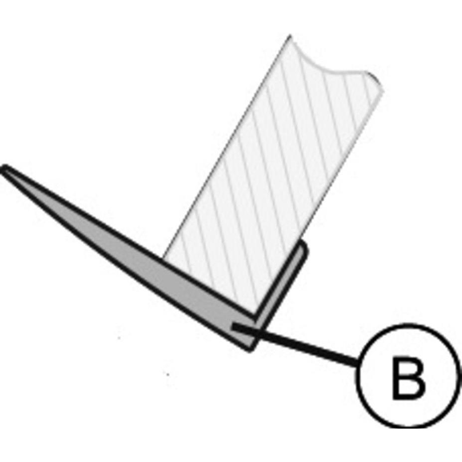 Thumbnail - OK-Line, Möbelausstattung, Halteprofil zu Buchstütze / Präsentationsregal Wall System (1 Stk.)