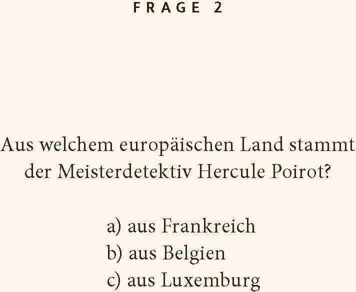 Nährwerte und Zutaten Berühmte Detektive-Quiz (Deutsch)