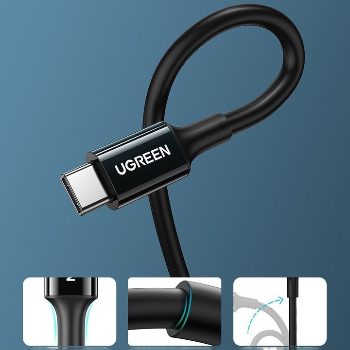 Image du produit Ugreen USB C - USB C (1 m, USB 2.0)