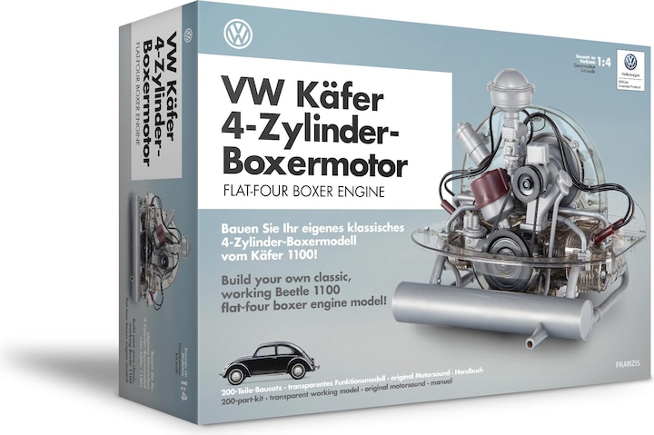 Actual product image Franzis Baubox VW Beetle 4-cylinder boxer engine