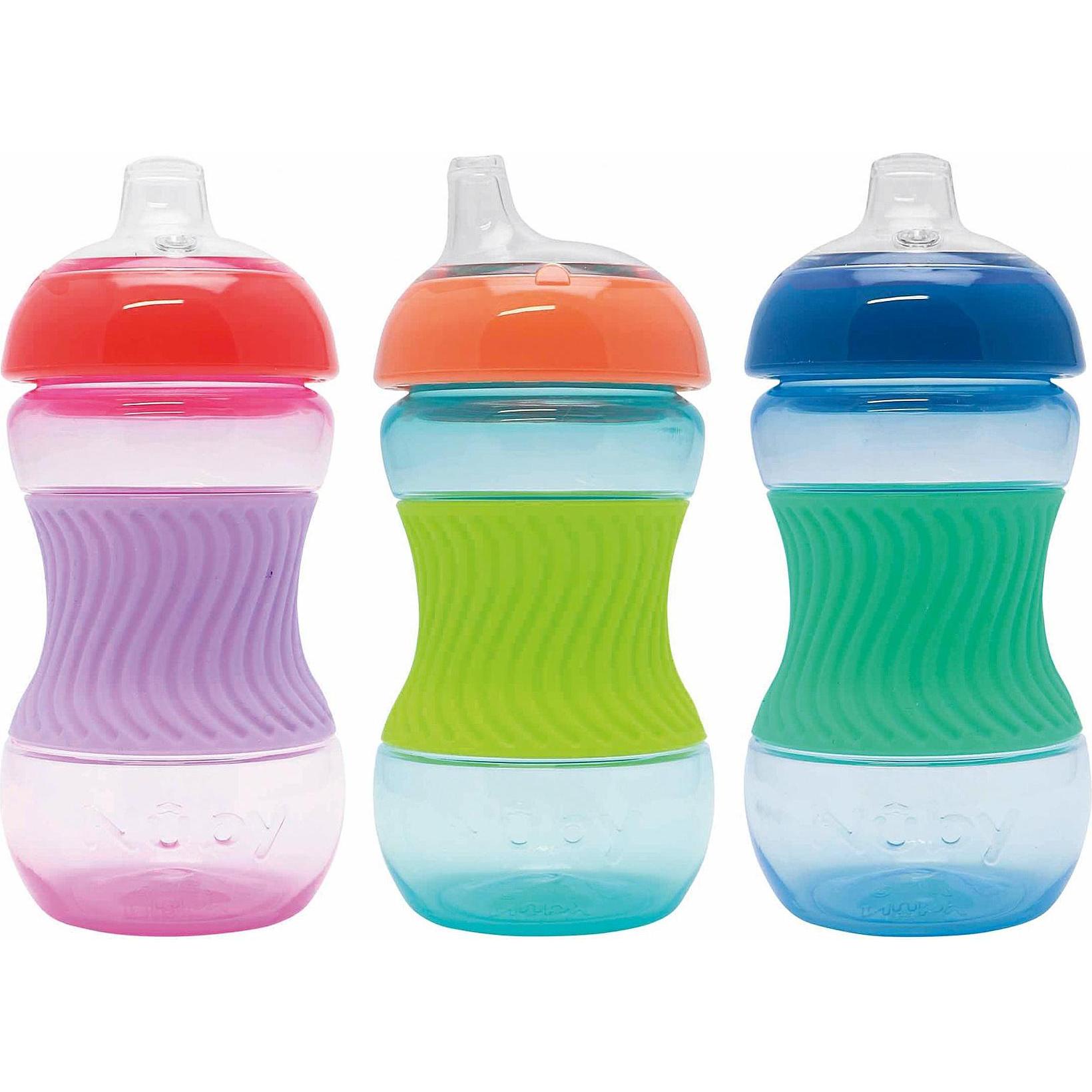 6x Nuby, Kindergeschirr + Kinderbesteck, Trinklernbecher Mini Cup