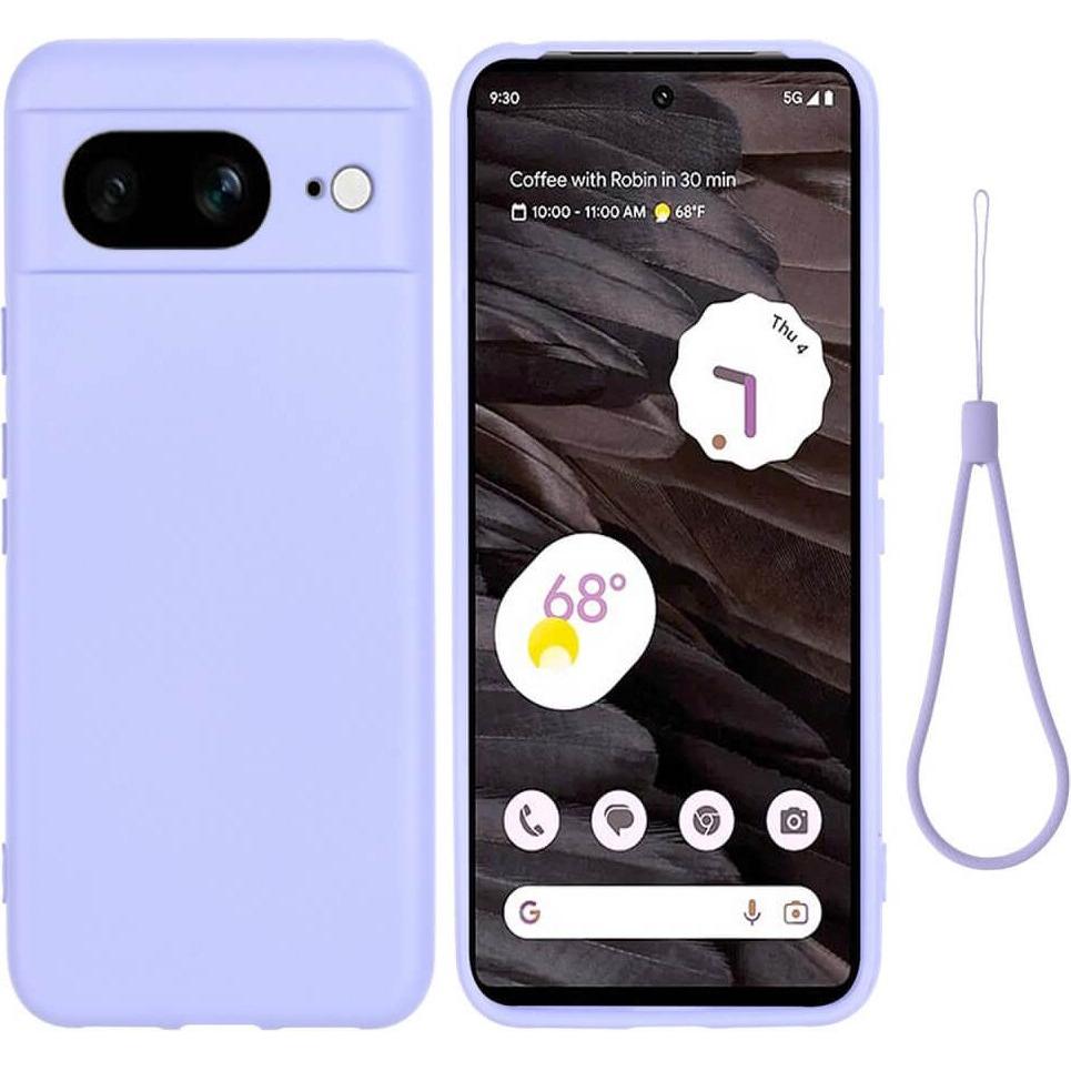 Cover-Discount Google Pixel 8 - Silikon Gummi Hülle violett (Google Pixel 8), Smartphone Hülle, Violett