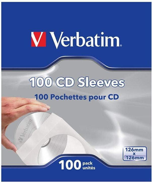 Immagine prodotto Verbatim Bustine di carta per CD/DVD con finestra (100 x)