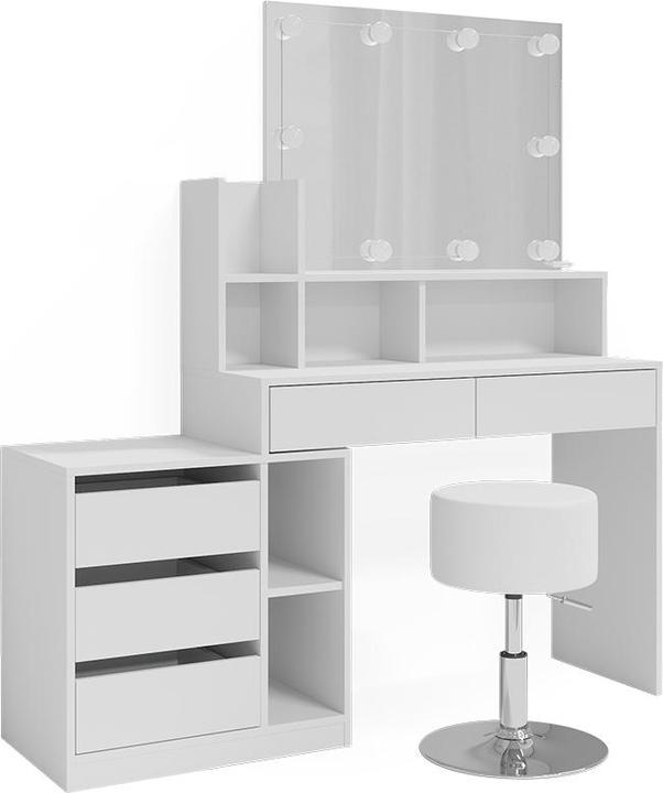 Vicco Anja mit Hocker und Beleuchtung (140 x 40 x 115 cm)