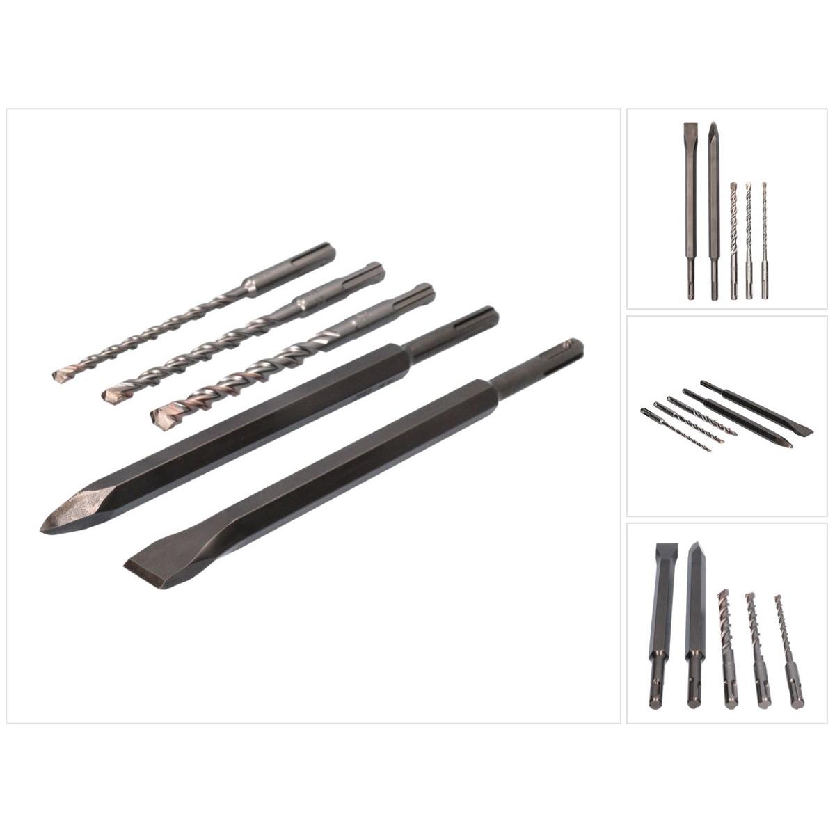 Thumbnail - Metabo, Bohrereinsatz, Bohrer und Meissel Set SP 5 tlg. SDS plus 6 / 8 / 10 mm ( 630465000 ) (6, 8, 10 mm)