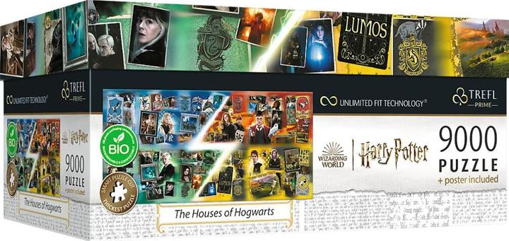 Produktbild Trefl Harry Potter - Die Häuser von Hogwarts (9000 Teile)