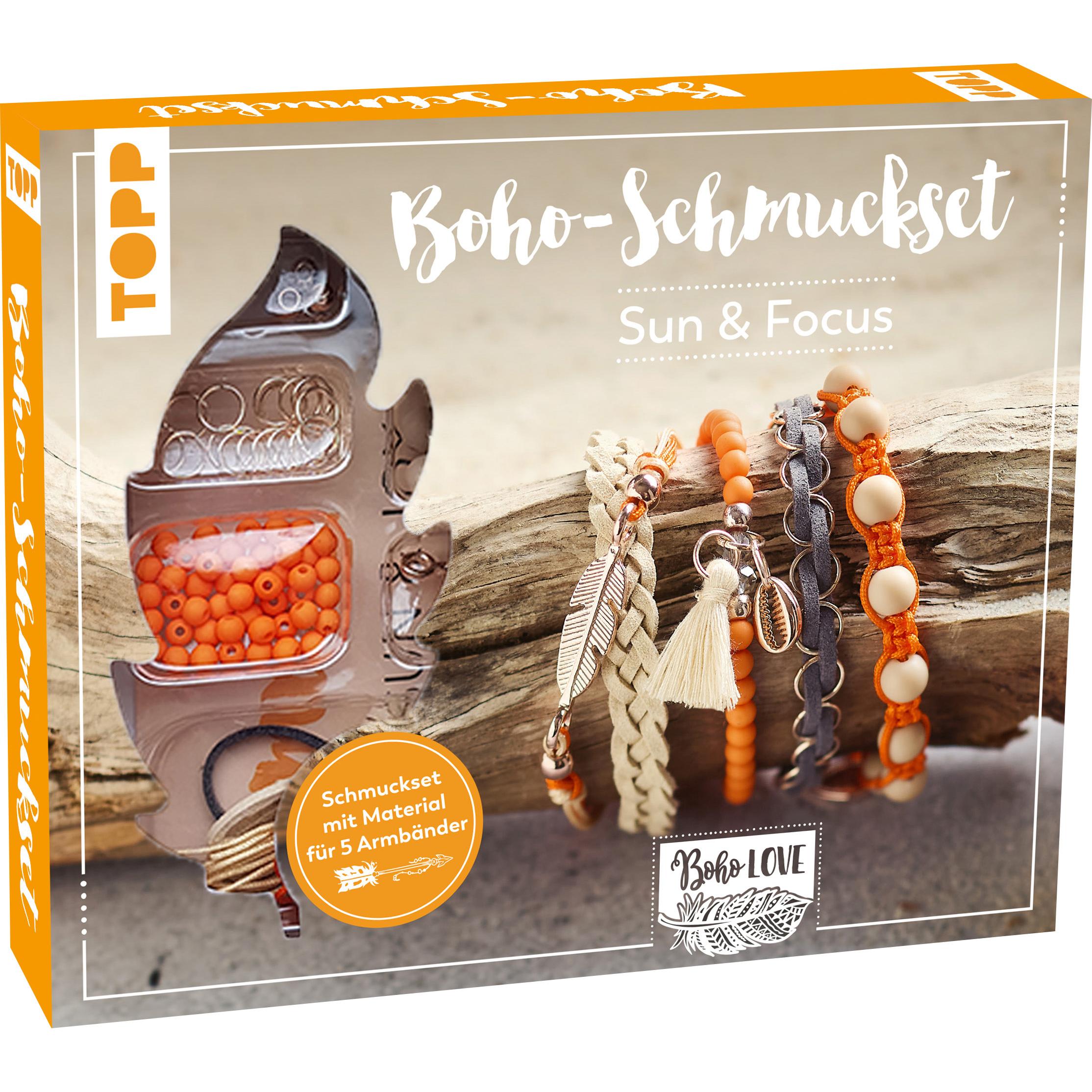 Topp Boho-Schmuckset Sun & Joy (Orange)