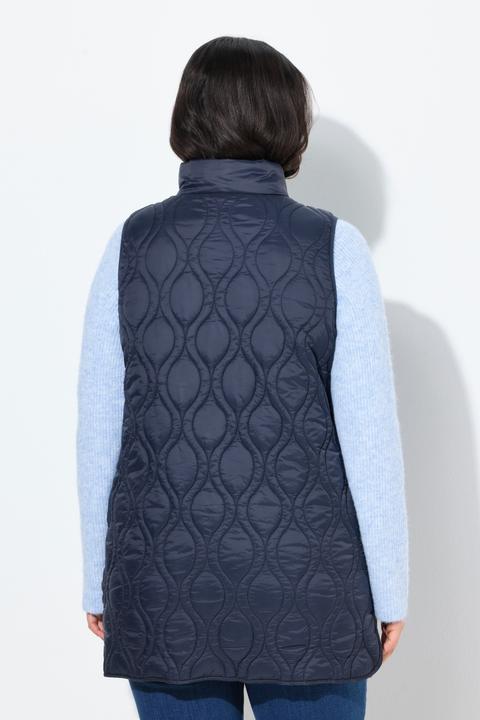 Produktbild Ulla Popken HYPRAR Steppweste, A-Linie, 2-Wege-Zipper, recycelt (60)