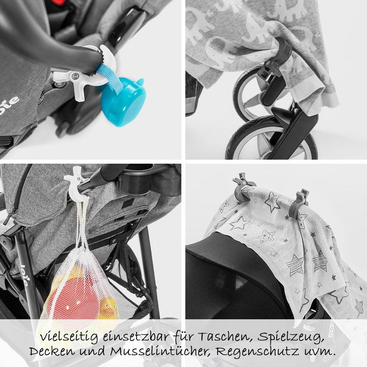 Actual product image Zamboo Kinderwagen-Ersatzteile Kinderwagen-Klammern 6 Stück