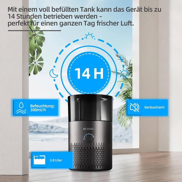 Image du produit Be Cool Humidificateurs et purificateurs d'air avec filtre Hepa 13 (50 m²)