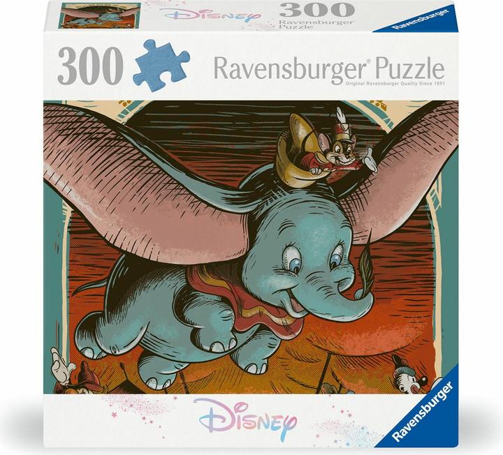 Actual product image Ravensburger Puzzle 12001042 - Dumbo - 300 pieces Disney jigsaw puzzle for adults and children 8+ (300 pieces)