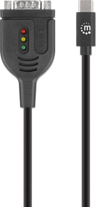 Produktbild Manhattan USB-C auf Seriell DB9 / RS232 Adapterkabel, 1 m (1 m)